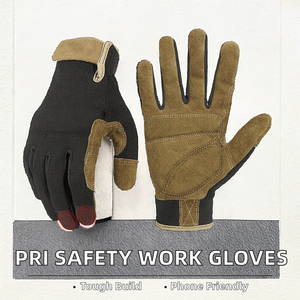 Guantes de trabajo con palma acolchada, resistentes a la abrasión, guantes de seguridad de alta resistencia, resistentes al aceite, guantes de seguridad industrial - Product Image 2