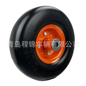 ล้อโฟม PU แบบตัน Cheng Jin Vehicles 9x350-4 สำหรับเปลี่ยนล้อหน้าเครื่องตัดหญ้า - Product Image 4