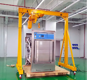 Grúa de aluminio portátil de 10 toneladas, grúa de pórtico móvil portátil ajustable en altura de elevación hidráulica de 5 toneladas-20 toneladas - Product Image 3