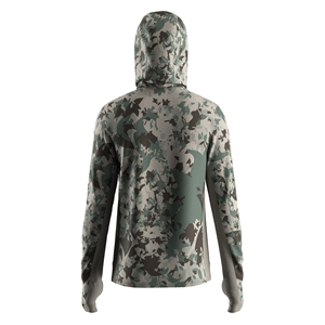 Kaos Berburu Memancing Ash Camo All-in-One Protection Gaiter Hoodie Ringan Pria Anti UV Bernapas - Product Image 2