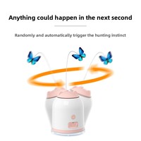 Jouet interactif pour chat Birma Smart Auto rechargeable avec plumes amusantes - Jouets pour animaux de compagnie - Écologique - Exercice et entraînement