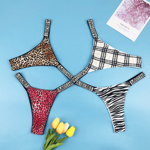 Летние сексуальные женские трусики-стринги 3D с дышащим экологичным нейлоном, свободные, со стразами, большие размеры - Product Image 4