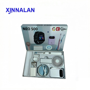 นาฬิกาอัจฉริยะ NEO500 แปรงสีฟันไฟฟ้า 4 ชิ้น นาฬิกาข้อมือไร้สายสำหรับผู้หญิง พัดลมขนาดเล็ก พาวเวอร์แบงค์ ชุดของขวัญสมาร์ทวอทช์ - Product Image 3