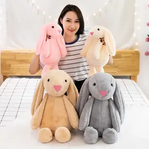 Çok renkler sevimli yumuşak doldurulmuş hayvan tavşan Plushie Anime peluş oyuncak tavşan paskalya tavşanı oyuncak peluş uzun kulak tavşan doldurulmuş oyuncak