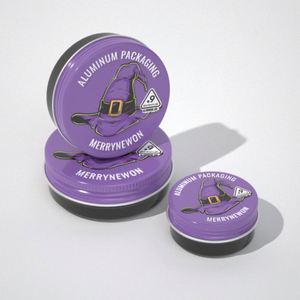 Envase de Aluminio Personalizado de Grado Alimenticio para Gomitas, Recipiente Metálico Reciclable con Tapa de Rosca - Product Image 3