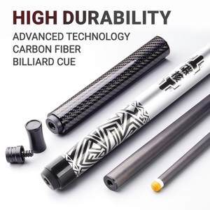 TuoYuan usine directe haute qualité 8 queue de billard à billes arbre en Fiber de carbone joint en acier inoxydable 1/2 conception fendue 10-13mm <span class=keywords><strong>pointe</strong></span> - Product Image 1