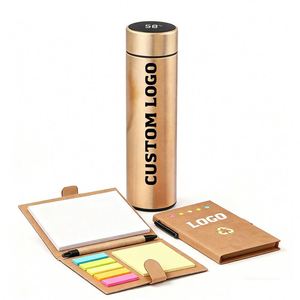 Bouteille d'eau intelligente en acier inoxydable avec logo personnalisé, isolation thermique, affichage LED de la température, cadeau promotionnel d'entreprise - Product Image 1