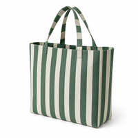 Sac fourre-tout en toile de coton personnalisé avec logo, grande capacité, sac de plage réutilisable, sac de shopping pour les voyages et l'usage quotidien