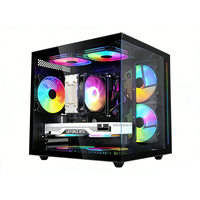 Ordinateur de bureau de jeu tout-en-un haut de gamme personnalisable avec processeur Intel E5-2666V3, SSD 256 Go, carte graphique RX560, 16 Go de RAM