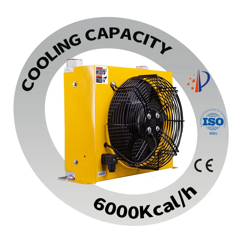 Radiador de aire certificado CE de aluminio, intercambiador de calor de alto rendimiento, miniexcavadora, Enfriador de aceite hidráulico con ventilador, con certificación de