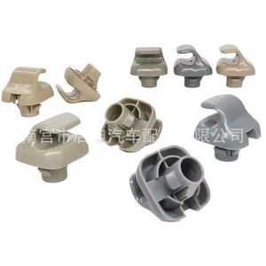 Honda Accord Sun Visor <b>Bracket</b> Hooks 88217S01A01ZA 88217S04003ZA <b>Plastic</b> Roof Mount Gray Beige Easy Installation - Product Image 3