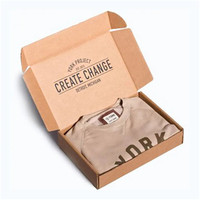 Impression de taille personnalisée avec logo Boîte d'emballage cadeau en papier ondulé pour expédition postale Fabricants de tissu pour sous-vêtements