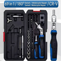 Juego de destornilladores 69 en 1 con llave de trinquete y puntas Torx para reparación de computadoras domésticas y automóviles
