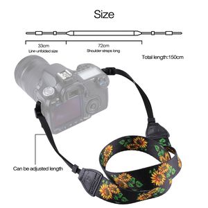 Sangle d'appareil photo PULUZ style rétro ethnique tournesol, sangle de cou élastique confortable pour appareils photo reflex numériques et reflex numériques, <span class=keywords><strong>prix</strong></span> d'usine - Product Image 5