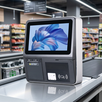 Terminal POS Portabel Mini yang Dirancang Baru untuk Dinding, 4GB 32GB, Layar Sentuh Kapasitif, Mesin Kasir dengan Printer 58mm/80mm untuk Ritel & Toko