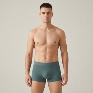 Calzoncillos Bóxer Sin Costuras para Hombre, Transpirables, de Cintura Media, Tejidos con Fibra de Celulosa Regenerada, para Uso Diario - Product Image 4