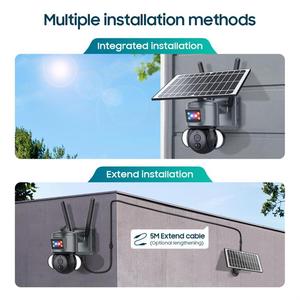 3MP 4G SIM Card Outdoor Solar CCTV <b>Security</b> <b>Camera</b> with WiFi 360 Alarm Waterproof & 30M Night Vision - Product Image 6