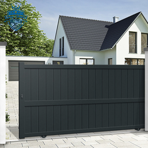 <span class=keywords><strong>Portail</strong></span> <span class=keywords><strong>Coulissant</strong></span> Pliant d'Entrée en Aluminium pour Jardin Avant, <span class=keywords><strong>Portail</strong></span> de Voie d'Accès Électrique Moderne <span class=keywords><strong>Motorisé</strong></span>, <span class=keywords><strong>Prix</strong></span> Compétitif - Product Image 1