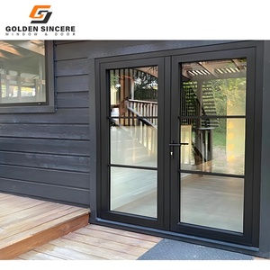 ประตูวิลล่ากระจกอะลูมิเนียมทันสมัย GS Fast Delivery วัสดุอะลูมิเนียมคุณภาพสูง - Product Image 6