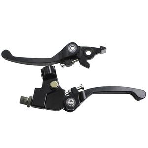 Levier de frein d'embrayage chromé noir pour guidon 22mm 7/8 pouces 110cc 125cc <span class=keywords><strong>140cc</strong></span> TTR 125cc SSR Xmotos <span class=keywords><strong>Apollo</strong></span> 125 Pit Dirt Bike - Product Image 3