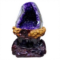 Pierre naturelle de haute qualité en améthyste violette, grappe de forme libre, pour la décoration Feng Shui