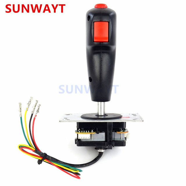 8Way Joystick Flight Control with Vibration 5Pin Flying Joystick Top Fire Buttons Coin-Operated Arcade Game Machine Amusement