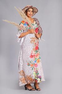 Nuevo Kaftán de Satén con Estampado Floral - Cubrebaño de Algodón Puro Transpirable para Verano, Primavera y Otoño para Mujer, Excelente Precio, Ideal para Regalo - Product Image 4