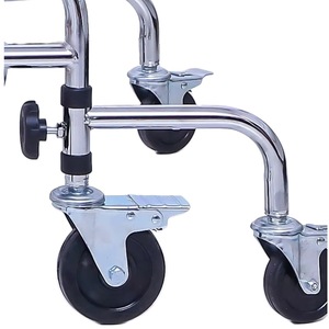 รถช่วยเดินสำหรับผู้ใหญ่พร้อมแผ่นรองสีน้ำเงิน ปรับความสูงได้ ใช้สำหรับฝึกฟื้นฟูสมรรถภาพขาส่วนล่าง - Product Image 3