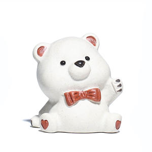 Juego de té de arcilla púrpura con diseño de animales de dibujos animados para mascotas, Yixing Zisha Tea Pet con varillas de incienso, accesorios de té de Kung Fu <span class=keywords><strong>chino</strong></span> - Product Image 6