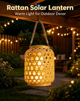 Lampes solaires à LED imperméables, lanterne suspendue alimentée par l'énergie solaire pour la décoration extérieure du jardin, de la cour, du patio, des fêtes