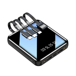 Mini 20000mAh USB Type C Power Bank External <b>Battery</b> with Built-in <b>Cable</b> for Mobile Phones Power Banks & Power Station - Product Image 1