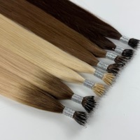 Extensiones de Cabello Humano Virgen con Alineación de Cutículas, Punta de Anillo Nano, Cabello Remy Nano con Micro Link, Sin Caída, Calidad de Salón