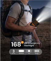 Nouvelle batterie solaire 20000mAh, chargeur portable sans fil avec panneau solaire et entrée/sortie USB C, charge rapide