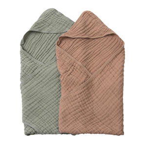Serviette <span class=keywords><strong>de</strong></span> <span class=keywords><strong>bain</strong></span> et couverture d'emmaillotage pour nouveau-né en gaze six couches, 100% coton <span class=keywords><strong>de</strong></span> qualité supérieure, à capuche, une pièce, pour la salle <span class=keywords><strong>de</strong></span> <span class=keywords><strong>bain</strong></span>, modèle transfrontalier - Product Image 5