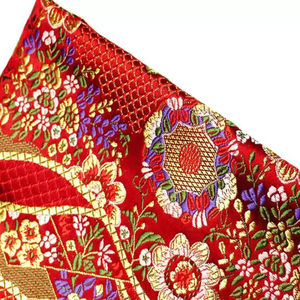 Tissu jacquard brocart <span class=keywords><strong>japonais</strong></span> de haute qualité, brillant, métallique, à fleurs, pour <span class=keywords><strong>kimono</strong></span> élégant, sac, prix de gros bon marché - Product Image 2