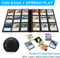 Classeur de cartes professionnel MIO en plastique PP à 9 pochettes pour 360 cartes, pour cartes PKM, de baseball, de sport, d'indexation, TCG et cartes professionnelles