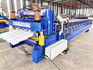 Machine de formage <span class=keywords><strong>à</strong></span> rouleaux pour tuiles de toiture en zinc émaillé du Zimbabwe de 925 mm de largeur d'alimentation et tôle de toiture en métal IBR <span class=keywords><strong>à</strong></span> <span class=keywords><strong>double</strong></span> couche - Product Image 4