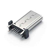 Connecteur femelle SMT vertical Type-C 16P, hauteur 13,0-15,0 mm, prise USB 3.1 pour charge rapide et transfert de données pour PCB