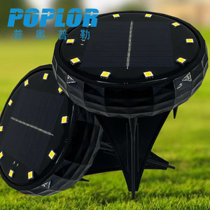 Poplor <b>Solar</b> Garden <b>Light</b> 5W LED Outdoor Lawn Lamp With Mono Si Panel And Battery Included For Yard Decoration - Product Image 1