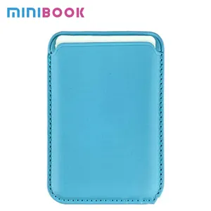phone leather Card Holders are suitable for phone convenient card loading and carrying sticky card cover can be custom logo