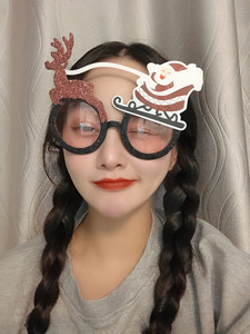 Occhiali da Sole Natalizi con Babbo Natale e Renna, Protezione UV400, Accessori Decorativi per Feste - Product Image 3