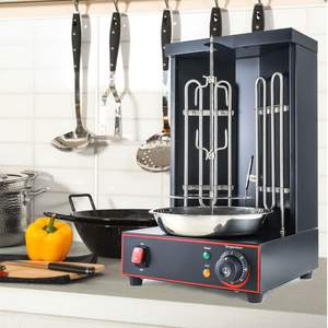 Horno Eléctrico Vertical para Asar Shawarma, Broiler, Kebab, Parrilla Al Pastor Giratoria, Temperatura Integrada, 4000W, Metal, Grande - Product Image 4