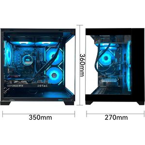 PC para Juegos YAWYORE, AMD Ryzen 7 5700X, GeForce RTX 5060, 32GB DDR4, 1TB NVMe SSD, Ventiladores ARGB, WiFi, BT, Torre de Escritorio - Product Image 4