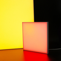 Panneau De Luz Led Lumière Rgb 300*300 600*600 Aluminium Moderne 75 80 RGBW Ronde Led Lampe Électrique en Aluminium Plaque de Tôle d'Aluminium