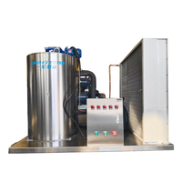 Machine à glace en flocons industrielle 15T, générateur de glace en flocons entièrement automatique, production pour les ports de pêche et la transformation des produits aquatiques