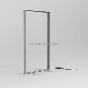 Nhôm hồ sơ <span class=keywords><strong>LED</strong></span> lightbox đứng treo hình chữ nhật Shape cho photobooth thiết kế <span class=keywords><strong>poster</strong></span> Popup quảng cáo ánh sáng hộp hiển thị - Product Image 2