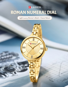 Hot Sale Quartz <strong>Watch</strong> for <strong>Women</strong> Newest CURREN High Quality Diamond Golden <strong>Women</strong> <strong>Watch</strong> Luxury Green <strong>Watch</strong> for <strong>Women</strong> <strong>Reloj</strong> 9097 - Product Image 4