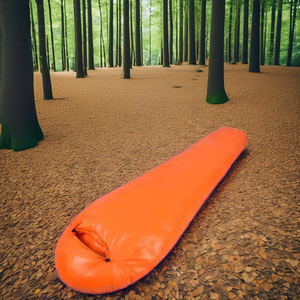 Saco de dormir de estilo momia cómodo de 3 estaciones de Wind Valley para adultos, tela de nailon y poliéster para acampar al aire libre y senderismo - Product Image 4