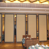 Échantillon gratuit cloison de bureau suspendue espace de bureau mural mobile panneau d'écran mural pliant fonctionnel coulissant
