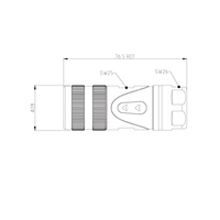 Connecteur électrique circulaire femelle en plastique et métal étanche Marvtech Industrial M23 avec terminaison à vis IP67 à sertir
